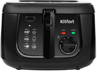 Фритюрница Kitfort КТ-2018 1800Вт черный - купить недорого с доставкой в интернет-магазине