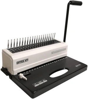 Переплетчик Office Kit B2115L A4/перф.15л.сшив/макс.450л./пластик.пруж. (4.5-51мм) - купить недорого с доставкой в интернет-магазине