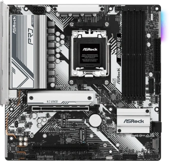 Материнская плата Asrock B650M PRO RS Socket AM5 AMD B650 4xDDR5 mATX AC`97 8ch(7.1) 2.5Gg RAID+HDMI+DP - купить недорого с доставкой в интернет-магазине