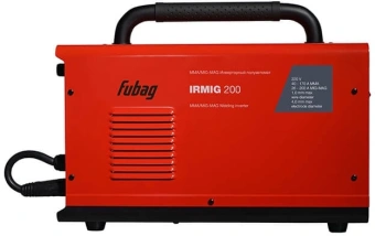 Сварочный полуавтомат Fubag IRMIG 200 инвертор MIG-MAG/ММА 10.3кВт - купить недорого с доставкой в интернет-магазине