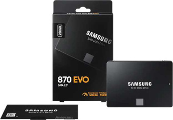 Накопитель SSD Samsung SATA-III 250GB MZ-77E250BW 870 EVO 2.5" - купить недорого с доставкой в интернет-магазине