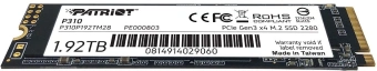 Накопитель SSD Patriot PCIe 3.0 x4 1920GB P310P192TM28 P310 M.2 2280 - цена, купить или заказать с доставкой в интернет-магазине Накопитель SSD Patriot PCIe 3.0 x4 1920GB P310P192TM28 P310 M.2 2280 - купить недорого с доставкой в интернет-магазине