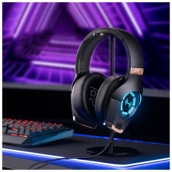 Наушники с микрофоном Edifier GX черный 2м мониторные USB оголовье - купить недорого с доставкой в интернет-магазине