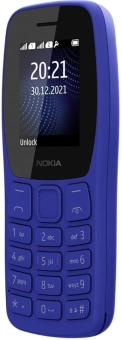 Мобильный телефон Nokia 105 Dual SIM TA-1416 синий моноблок 1.77" 120x160 Series 30+ GSM900/1800 Protect MP3 - купить недорого с доставкой в интернет-магазине