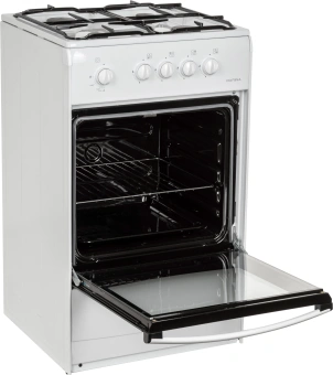 Плита Газовая Darina S GM 441 001 W белый/черный (без крышки) реш.сталь - купить недорого с доставкой в интернет-магазине