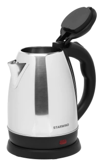 Чайник электрический Starwind SKS1053 1.8л. 1500Вт серебристый/черный корпус: металл/пластик - купить недорого с доставкой в интернет-магазине