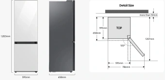 Холодильник Samsung RB34C600ESA/EF 2-хкамерн. серебристый инвертер - купить недорого с доставкой в интернет-магазине
