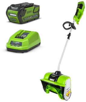 Снегоуборщик электр. Greenworks GD40SSK5 - купить недорого с доставкой в интернет-магазине