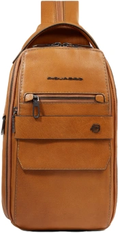 Рюкзак слинг мужской Piquadro Solm CA7028S141/BE песочный кожа - купить недорого с доставкой в интернет-магазине