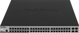 Коммутатор D-Link DGS-1210-52MPP/ME/B3A (L2) 48x1Гбит/с 4SFP 48PoE 740W управляемый - купить недорого с доставкой в интернет-магазине
