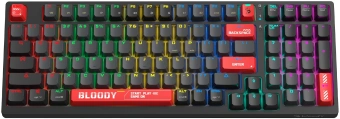 Клавиатура A4Tech WS98 механическая черный USB беспроводная BT/Radio for gamer LED - купить недорого с доставкой в интернет-магазине