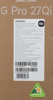 Монитор Xiaomi 27" G Pro 27Qi 2026 черный IPS LED 16:9 HDMI матовая HAS Piv 1000:1 2000cd 178гр/178гр 2560x1440 180Hz DP 2K 6кг - купить недорого с доставкой в интернет-магазине