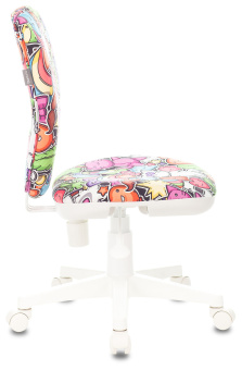 Кресло детское Бюрократ KD-W10 мультиколор маскарад крестов. пластик пластик белый - купить недорого с доставкой в интернет-магазине
