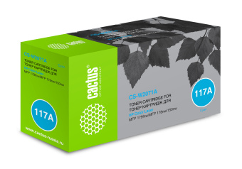 Картридж лазерный Cactus CS-W2071A W2071A (есть ограничения по прошивке) голубой (700стр.) для HP Color Laser 150a/150nw/178nw MFP/179fnw MFP - купить недорого с доставкой в интернет-магазине