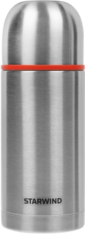 Термос Starwind 20-750 0.75л. серебристый/красный картонная коробка - купить недорого с доставкой в интернет-магазине
