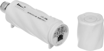 Точка доступа MikroTik Groove 52 (RBGROOVE52HPN) N150 10/100BASE-TX серый - купить недорого с доставкой в интернет-магазине