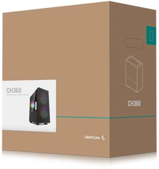 Корпус Deepcool CH360 черный без БП mATX 7x120mm 4x140mm 1xUSB2.0 1xUSB3.0 audio bott PSU - купить недорого с доставкой в интернет-магазине