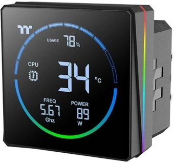 Система водяного охлаждения Thermaltake TH360-S V3 ARGB Soc-AM5/AM4/1200/1700/1851 черный 4-pin 37.8dB Al LCD 365W Ret (CL-W470-PL12SW-A) - купить недорого с доставкой в интернет-магазине