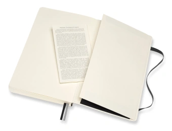 Блокнот Moleskine CLASSIC SOFT EXPENDED QP616EXP Large 130х210мм 400стр. линейка мягкая обложка черный - купить недорого с доставкой в интернет-магазине