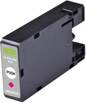 Картридж струйный Cactus CS-PGI1400XLM PGI-1400 пурп.пигм. (12мл) для Canon MB2050/MB2350/MB2040/MB2340 с чипом - купить недорого с доставкой в интернет-магазине
