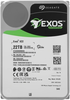 Жесткий диск Seagate SAS 3.0 22TB ST22000NM000E Server Exos X22 (7200rpm) 512Mb 3.5" - купить недорого с доставкой в интернет-магазине