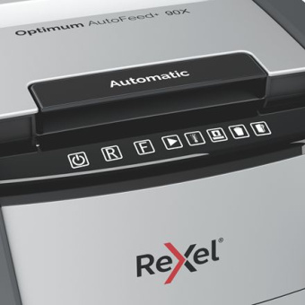 Шредер Rexel Optimum AutoFeed 90X черный с автоподачей (секр.P-4) фрагменты 90лист. 34лтр. скрепки скобы пл.карты - купить недорого с доставкой в интернет-магазине