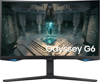 Монитор Samsung 27" Odyssey G6 S27BG650EI черный VA LED 16:9 HDMI M/M полуматовая HAS Piv 350cd 178гр/178гр 2560x1440 240Hz FreeSync Premium Pro DP QHD USB 6.4кг - купить недорого с доставкой в интернет-магазине