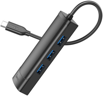 Разветвитель USB-C Hoco HB42 Type-C 3порт. черный - купить недорого с доставкой в интернет-магазине