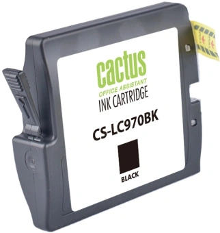 Картридж струйный Cactus CS-LC970BK черный (22.6мл) для Brother DCP-135C/150C/MFC-235C/260C с чипом - купить недорого с доставкой в интернет-магазине