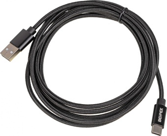 Кабель USB (m)-USB Type-C (m) 2м черный - купить недорого с доставкой в интернет-магазине
