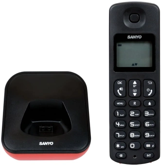 Р/Телефон Dect Sanyo RA-SD53RUR красный/черный АОН - купить недорого с доставкой в интернет-магазине