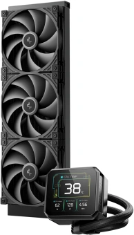 Система водяного охлаждения Deepcool Spartacus 420 ARGB Soc-AM5/AM4/1200/1700/1851 черный 4-pin 32.89dB Al LCD 2647gr Ret (R-SPT420-BKDSMP-G-1) - купить недорого с доставкой в интернет-магазине