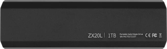 Накопитель SSD Netac USB-C 1TB NT01ZX20L-001T-32BK ZX20L черный - купить недорого с доставкой в интернет-магазине