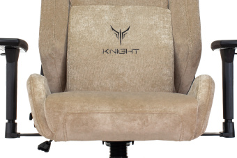Кресло игровое Knight N1 Fabric бежевый Light-21 с подголов. крестов. металл - купить недорого с доставкой в интернет-магазине