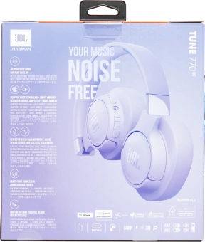 Гарнитура накладные JBL Tune 770NC 1.2м фиолетовый беспроводные bluetooth оголовье (JBLT770NCPUR) - купить недорого с доставкой в интернет-магазине