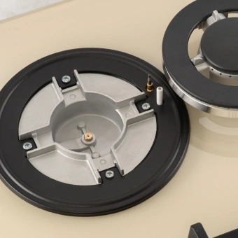 Газовая варочная поверхность Hyundai HHG 6436 BE бежевый - купить недорого с доставкой в интернет-магазине