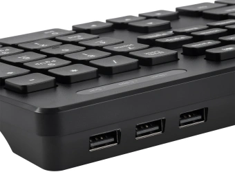 Клавиатура Оклик K733 черный USB slim Multimedia - купить недорого с доставкой в интернет-магазине