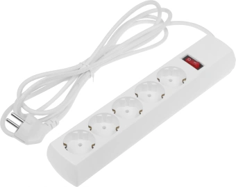 Сетевой фильтр Юнивольт 00-00000390 3м (5 розеток) белый (коробка) - купить недорого с доставкой в интернет-магазине
