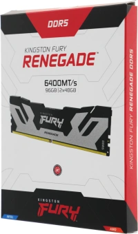 Память DDR5 2x48GB 6400MHz Kingston KF564C32RSK2-96 Fury Renegade XMP RTL Gaming PC5-51200 CL32 DIMM 288-pin 1.4В dual rank с радиатором Ret - купить недорого с доставкой в интернет-магазине