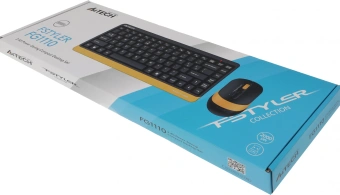 Клавиатура + мышь A4Tech Fstyler FG1110 клав:черный/желтый мышь:черный/желтый USB беспроводная Multimedia (FG1110 BUMBLEBEE) - купить недорого с доставкой в интернет-магазине