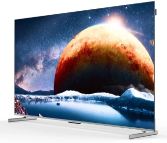 Телевизор QLED Digma Pro 75" Mini LED 75Q Google TV Frameless серебристый/серебристый 4K Ultra HD 144Hz MEMC DVB-T DVB-T2 DVB-C DVB-S DVB-S2 USB WiFi Smart TV - купить недорого с доставкой в интернет-магазине