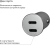 Автомобильное зар./устр. Magssory cch002 45W 3A+2.25A (PD+QC+AFC) USB Type-C универсальное темно-серый - купить недорого с доставкой в интернет-магазине