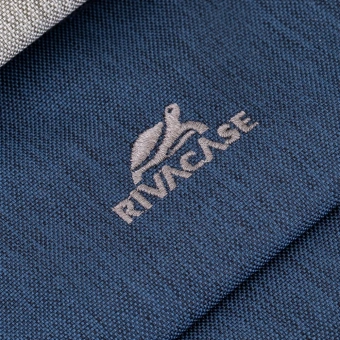 Рюкзак для ноутбука 17.3" Riva 7567 серый/темно-синий полиэстер - купить недорого с доставкой в интернет-магазине