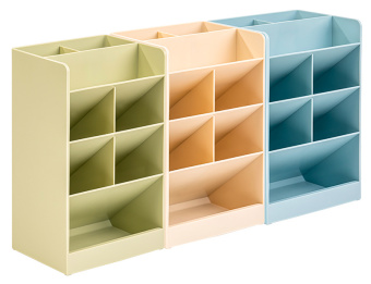 Органайзер настольный Deli 8939GREEN 120х91х205мм зеленый пластик - купить недорого с доставкой в интернет-магазине