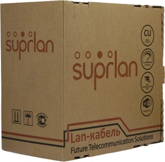 Кабель сетевой информационный Suprlan Median 01-0225-4 кат.5E UTP 2 пары PVC внутренний 500м серый - купить недорого с доставкой в интернет-магазине
