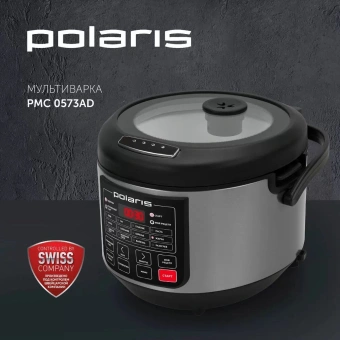 Мультиварка Polaris PMC 0573AD 5л 750Вт серебристый/черный - купить недорого с доставкой в интернет-магазине