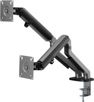 Кронштейн для мониторов Ultramounts UM735BL черный/серый 17"-27" макс.7кг крепление к столешнице поворот и наклон - цена, купить или заказать с доставкой в интернет-магазине Кронштейн для мониторов Ultramounts UM735BL черный/серый 17"-27" макс.7кг крепление к столешнице поворот и наклон - купить недорого с доставкой в интернет-магазине