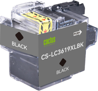 Картридж струйный Cactus CS-LC3619XLBK черный (68мл) для Brother MFC-J2330DW/J2730DW/J3530DW/J3930DW - купить недорого с доставкой в интернет-магазине