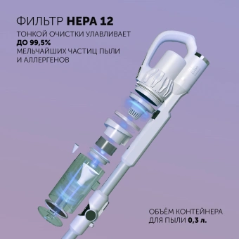 Пылесос Polaris IQ Home PVCS 4070 600Вт белый/белый - купить недорого с доставкой в интернет-магазине