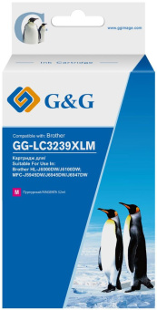 Картридж струйный G&G GG-LC3239XLM пурпурный (52мл) для Brother HL-J6000DW/J6100DW - купить недорого с доставкой в интернет-магазине